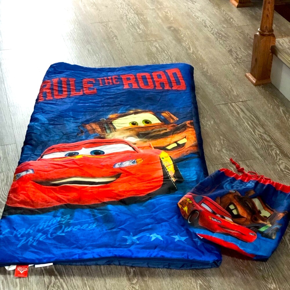 Disney’s Pixar Cars Blue Sleeping Bag